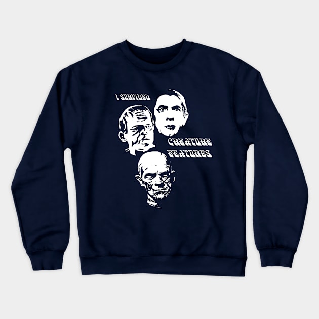 Creature Features trio Crewneck Sweatshirt by CTBinDC